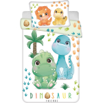 Sweet Home - BABY Dekbedovertrek - Dinosaurus - 135 x 100 + (1x) 40 x 60 cm - Katoen
